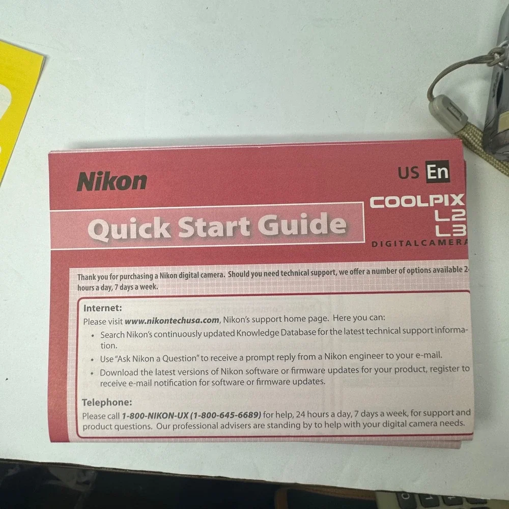 Nikon Coolpix L2 Silver 6.0MP Digital Camera 3x Optical Zoom Tested Boxed